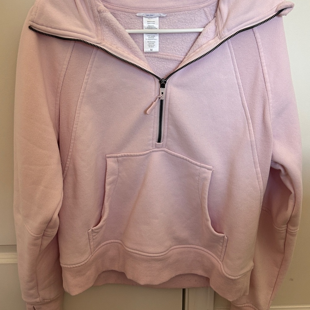 Cozy Pink Half-Zip Hoodie